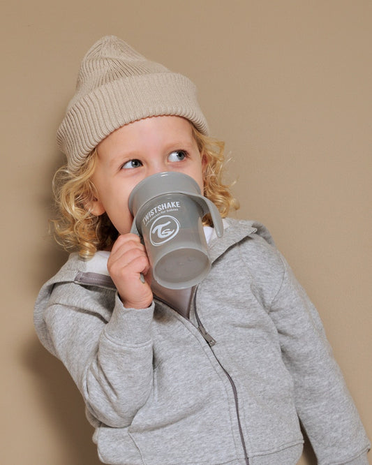 Twistshake 360 Cup 6+m Pastel Grey