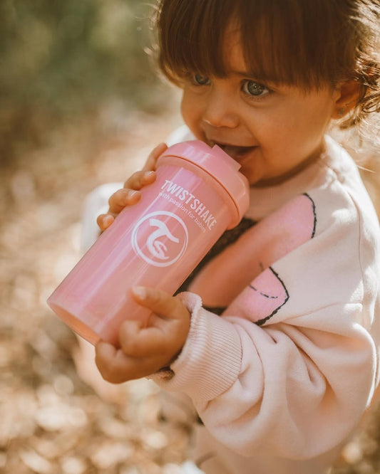 Twistshake Straw Cup 360ml 6+m Pastel Pink