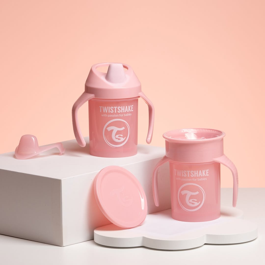 Twistshake Mini Cup 230ml 4+m Pastel Pink