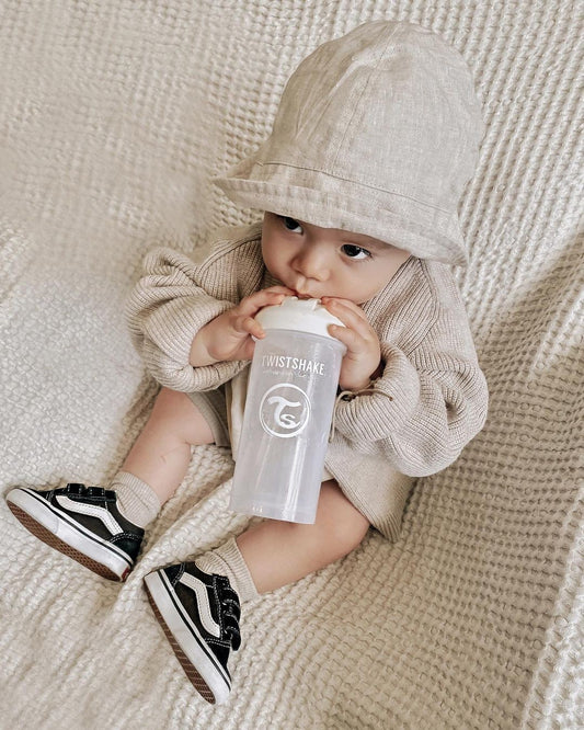 Twistshake Straw Cup 360ml 6+m White