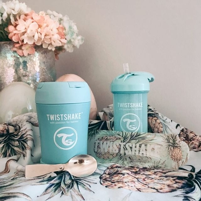 Twistshake Insulated Food Container 350ml Pastel Blue
