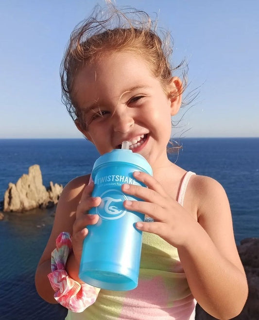 Twistshake Straw Cup 360ml 6+m Pastel Blue
