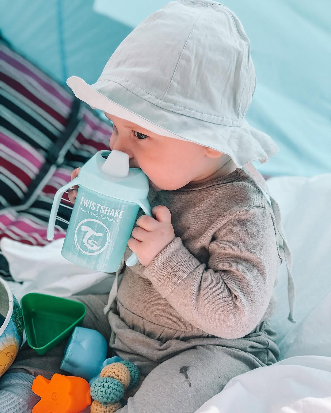 Twistshake Mini Cup 230ml 4+m Pastel Blue